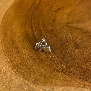 SINGLE Retired Tiny Angel Stud Earring, Sterling Silver